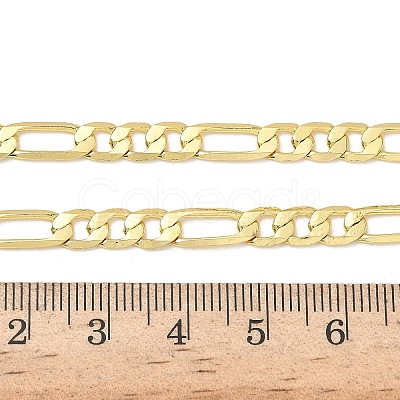 5MM Brass Figaro Chain Necklaces for Women NJEW-K271-07G-1