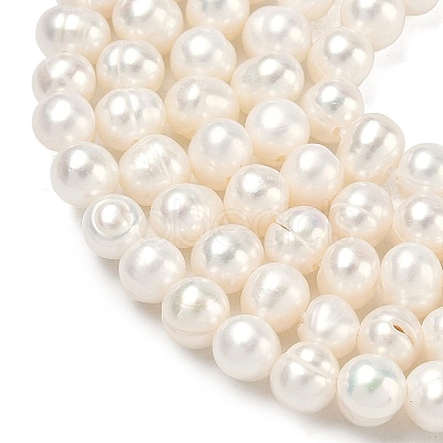 Natural Cultured Freshwater Pearl Beads Strands PEAR-L034-09A-1