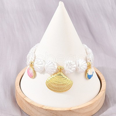 Ocean Brass Enamel Charm Bracelets for Women KK-CBA68DA-15B-G-1
