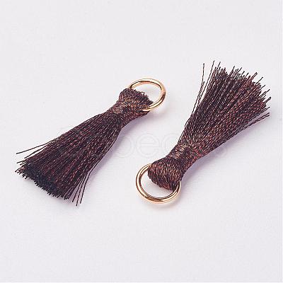 Cannetille Nylon Tassel Pendant Decorations HJEW-G008-A05-1