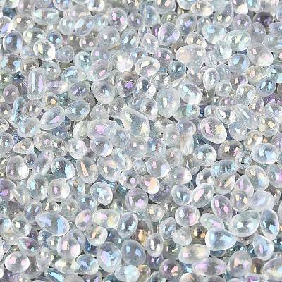 Transparent Electroplate Glass Beads EGLA-Q138-01A-1