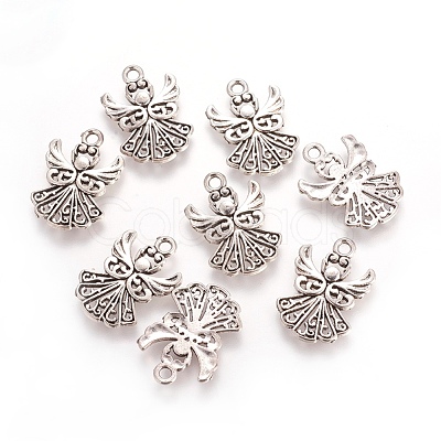 Tibetan Style Alloy Pendants TIBEP-A22571-AS-FF-1