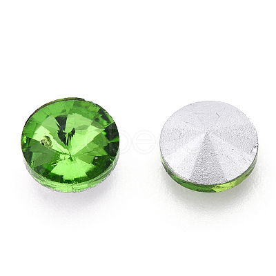 Pointed Back Glass Rhinestone Cabochons RGLA-T086-6mm-20-1