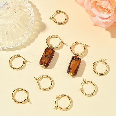 SHEGRACE Brass Hoop Earrings XGR0019G-69G-1