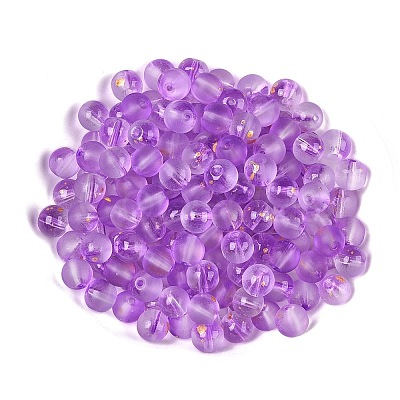 Frosted Baking Paint Glass Beads X1-DGLA-N005-8mm-06-1