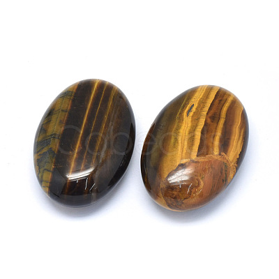 Natural Tiger Eye Healing Massage Palm Stones G-P415-63-1