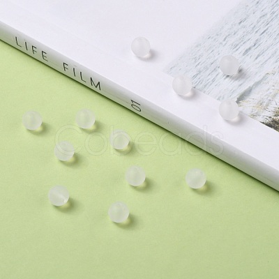 Transparent Acrylic Ball Beads X-FACR-R021-6mm-16-1