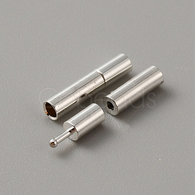 Brass Bayonet Clasps KK-WH0062-36A-S-1