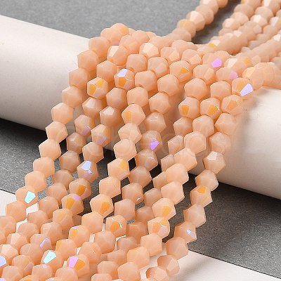 Opaque Solid Color Imitation Jade Glass Beads Strands LS-EGLA-A039-P4mm-L06-1