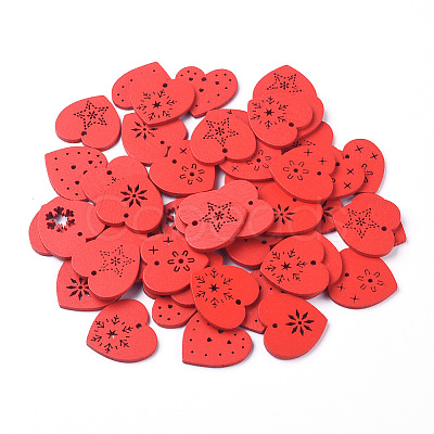 Natural Poplar Wood Pendants LS-WOOD-D010-10A-1