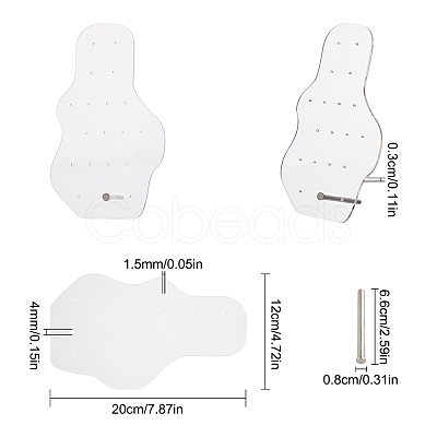 Acrylic Earrings Display Frame EDIS-SC0001-03A-1