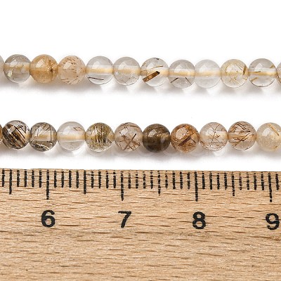 Natural Rutilated Quartz Beads Strands G-D314-A01-4mm-1