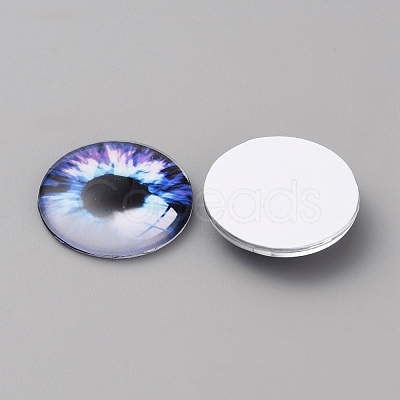 Glass Cabochons GLAA-WH0033-75G-02-1
