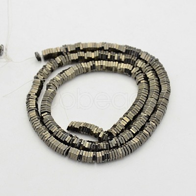 Hexagon Non-magnetic Synthetic Hematite Beads Strands G-D617-16A-1