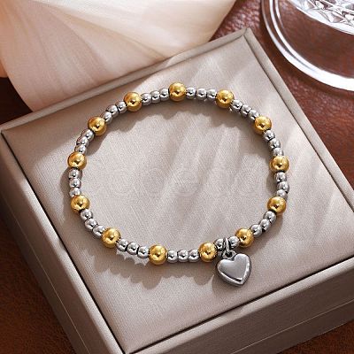 304 Stainless Steel Charm Bracelets FS-WGA0F88-01-1