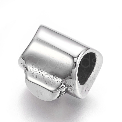 304 Stainless Steel Beads STAS-O101-14AS-1