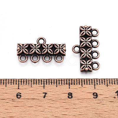 Tibetan Style Alloy Chandelier Component Links PALLOY-WH0110-13R-1