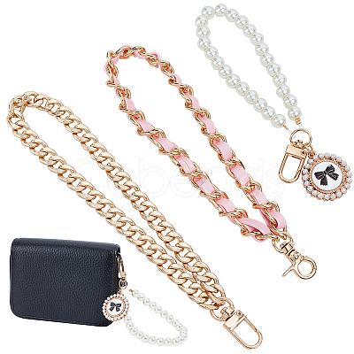 WADORN 3Pcs 3 Style Wrist Phone Case Pendant Decoration & Wristlet Bag Straps AJEW-WR0001-91B-1