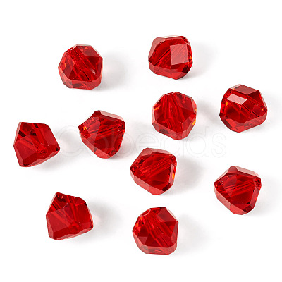 10Pcs Glass Imitation Austrian Crystal Beads GLAA-TADJ0001-11I-1