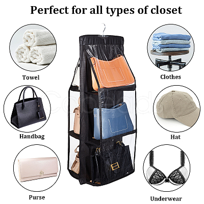 Hanging Non-woven Storage Bags for Handbag Purse AJEW-WH0009-07A-1