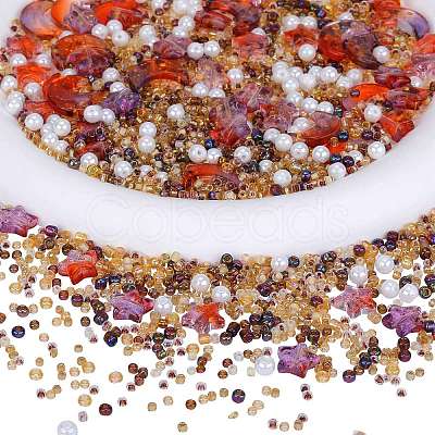 2 Bag Glass & Seed Beads GLAA-SZC0001-94B-1