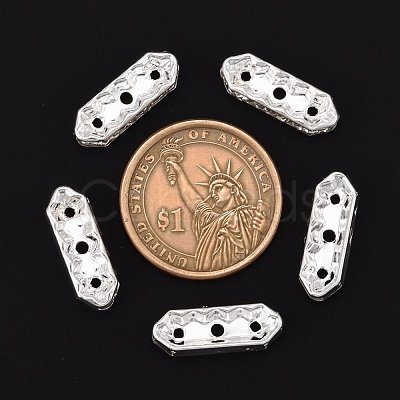 Brass with Grade A Rhinestone Bridge Spacers RB-H236-S-1