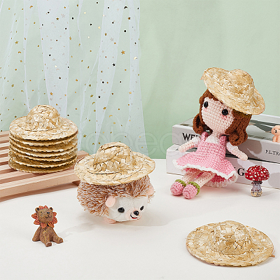 Doll Straw Hat DIY-WH0504-827C-1