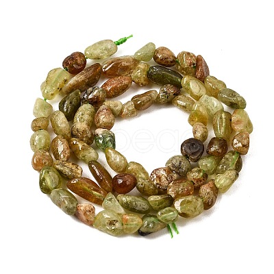 Natural Green Garnet Beads Strands G-K203-05-1
