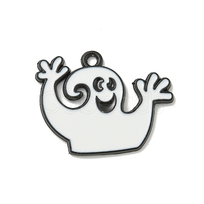 Halloween Theme Alloy Enamel Pendants ENAM-I060-11B-1