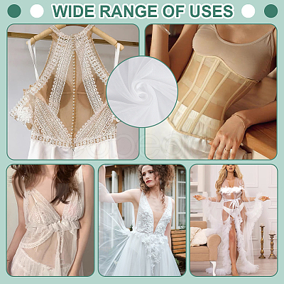Polyester Mesh Fabric DIY-WH0591-012B-1