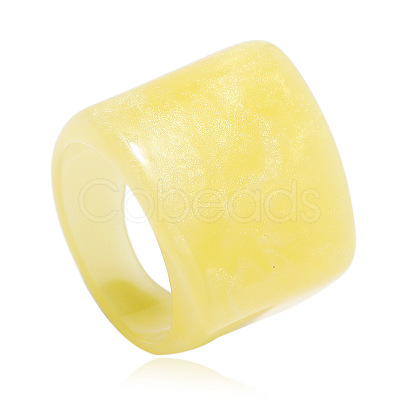 Rectangle Acrylic Finger Rings for Women WGE6404-02-1