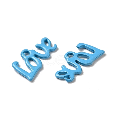 Spray Painted 201 Stainless Steel Charms STAS-G304-16-1