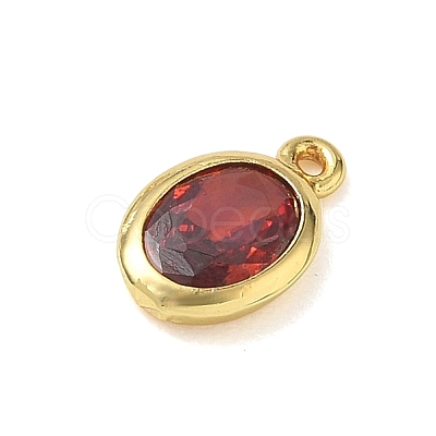 Brass Pave Cubic Zirconia Charms KK-CBA74BF-02G-01-1
