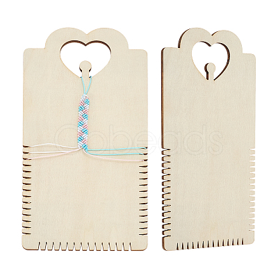 Plywood Wood Bracelet Knitters TOOL-FG0001-40-1
