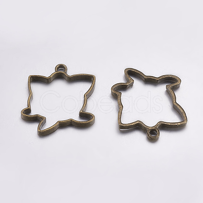 Tibetan Style Alloy Open Back Bezel Pendants LS-PALLOY-L203-12AB-1
