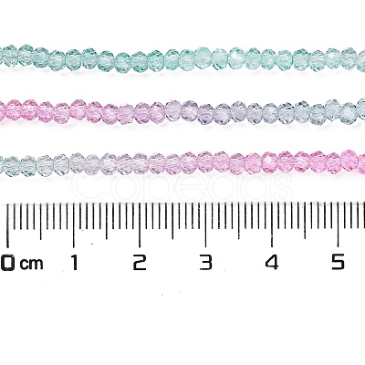 Transparent Painted Glass Beads Strands DGLA-A034-T1mm-A10-1