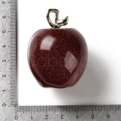 Alloy Resin Big Pendants RESI-S022-01B-1