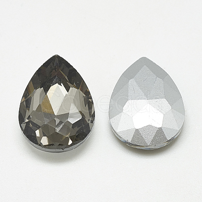Pointed Back Glass Rhinestone Cabochons RGLA-T081-18x25mm-03-1