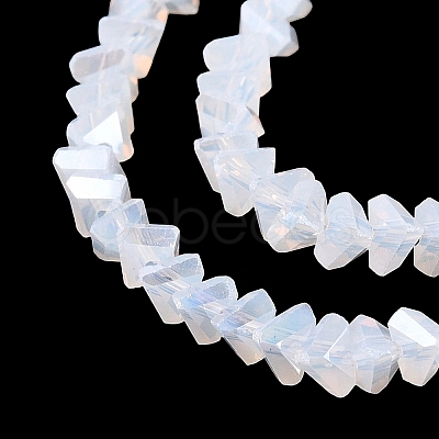 Electroplate Imitation Jade Glass Beads Strands LS-EGLA-Q139-01A-B01-1
