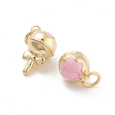 Rack Plating Brass Enamel Charms LS-KK-G512-19A-G-1