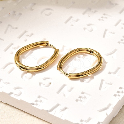 Ion Plating(IP) Stainless Steel Hoop Earrings EJEW-P232-02G-1