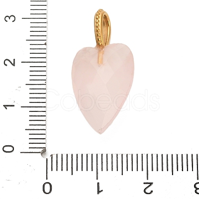 Natural Rose Quartz Pendants G-C290-01G-1