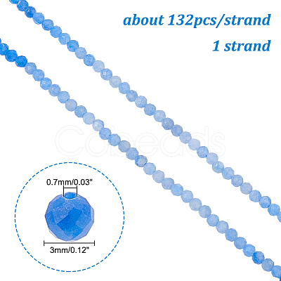 1 Strand Natural Dyed & Heated Blue Aventurine Beads Strands G-DC0001-05-1