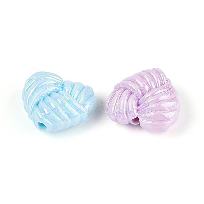 Opaque Acrylic Beads X-OACR-N150-01-1