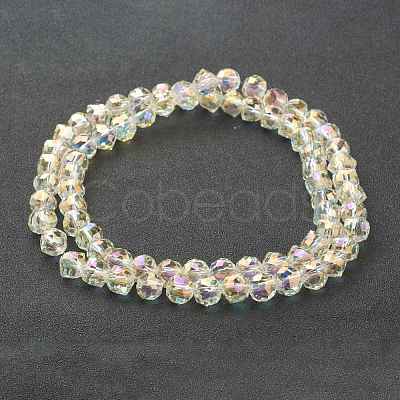 Electroplate Glass Beads Strands GLAA-A001-02B-FR01-1