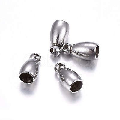 Tarnish Resistant 304 Stainless Steel Cord Ends STAS-O107-12P-1