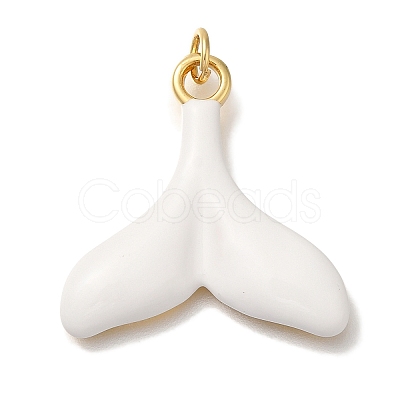Rack Plating Brass Enamel Pendants KK-I720-24G-01-1