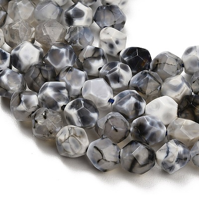 Natural Agate(Dyed & Heated) Beads Strands G-K425-B04-01-1