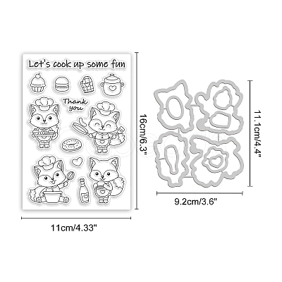 BENECREAT 1 Sheet PVC Plastic Stamps DIY-BC0006-11-1