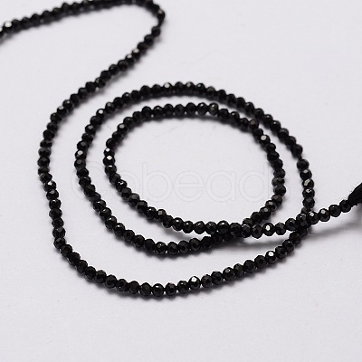 Natural Black Spinel Bead Strands X-G-M298-26-1